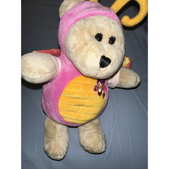 2008 Starbucks Bearista Butterfly Bear 74th Edition Plush Pink Spring - Picture 6 of 8